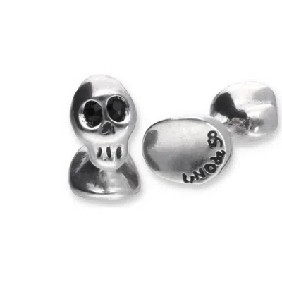 Unode50 Cufflinks With A Skull Detail In Silver