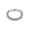 Unode50 Curb Link Bayonet Bracelet In Silver