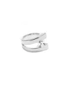 Unode50 Curved Ring In Metallic