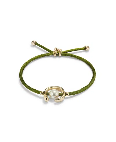 Unode50 Dark Green Bracelet With Pearl Shell