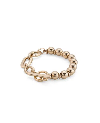 Unode50 Different Link Type Metal Alloy Bracelet In Gold