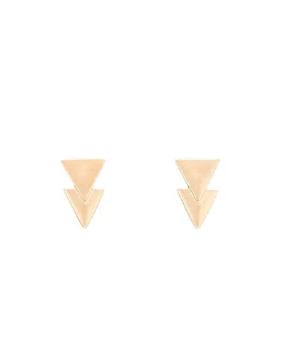 Unode50 Double Sense Earrings In Gold