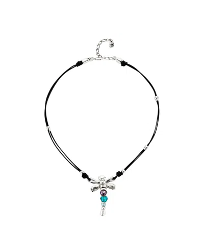 UNODE50 UNODE50 DRAGONFLY LEATHER NECKLACE