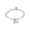 Unode50 Dragonfly Purple Crystal Bracelet In Metallic