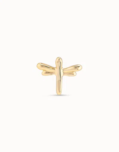 Unode50 Dragonfly Single Stud Earring In Gold