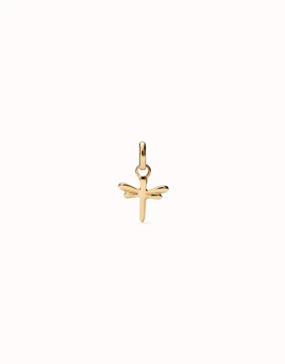 Unode50 Dragonfly-shaped Charm In Gold