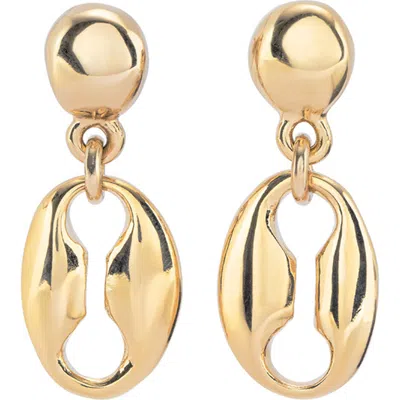Unode50 Drop Earrings In Gold