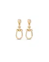 Unode50 Drop Earrings With Medium Sized Link In Gold