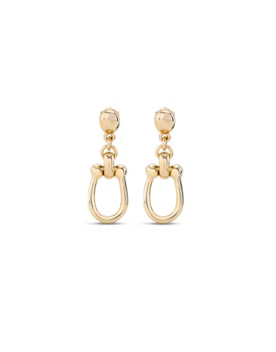 Unode50 Drop Earrings With Medium Sized Link In Gold