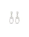 Unode50 Drop Earrings With Medium Sized Link In Silver