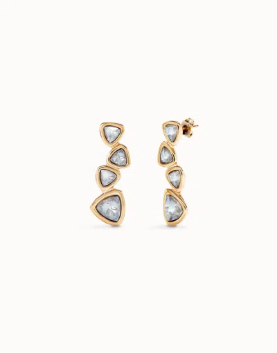 Unode50 Drop Earrings With Multicolored Crystals