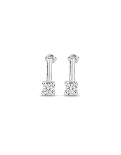 Unode50 Drop Earrings With White Cubic Zirconia