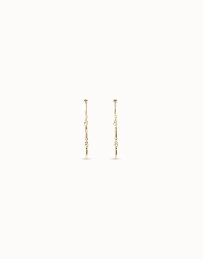 Unode50 Drop Eearrings With The Iconic  Nail In Gold