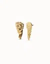Unode50 Earrings With Wing Design In Gold