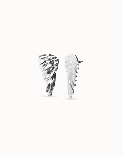 Unode50 Earrings With Wing Design In Gold