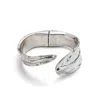 Unode50 Feather Wave Silver Cuff In Silver