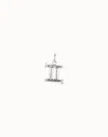 Unode50 Gemini Shaped Charm In Silver