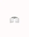 Unode50 Geometric Ring With Large Square Shape In Silver