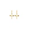 Unode50 Gold-plated Metal Alloy Earrings With A Dragonfly Form In Gold