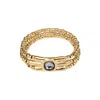 Unode50 Gold Tube Triple-wrap Bracelet In Gold