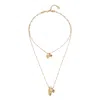 Unode50 Golden Dual Strand Necklace In Gold