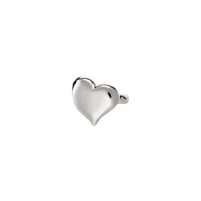 Unode50 Golden Heart Embrace Ring In Silver