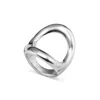 Unode50 Sterling Silver-plated Ring With Large Central Oval In Silver
