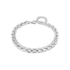Unode50 Golden Short Squared Link Necklace In Metallic