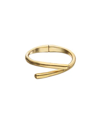 Unode50 Gold-plated Bracelet In The Shape Of Crossed Tubes