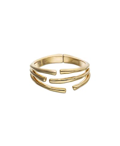 Unode50 18k Gold-plated Bracelet In The Shape Of Several Tubes