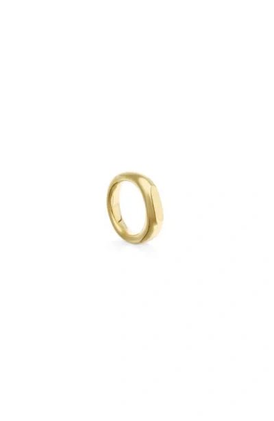 Unode50 Gold-plated Geometric Ring In Metallic