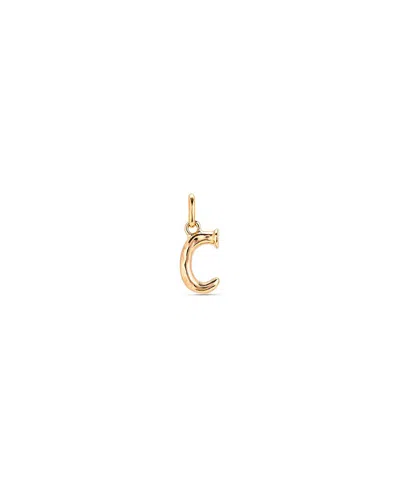 Unode50 Gold-plated Letter Charm In Transparent