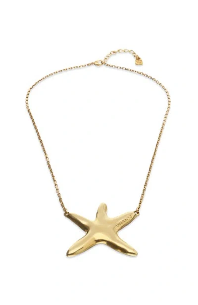 Unode50 Gold-tone Necklace With Star Pendant
