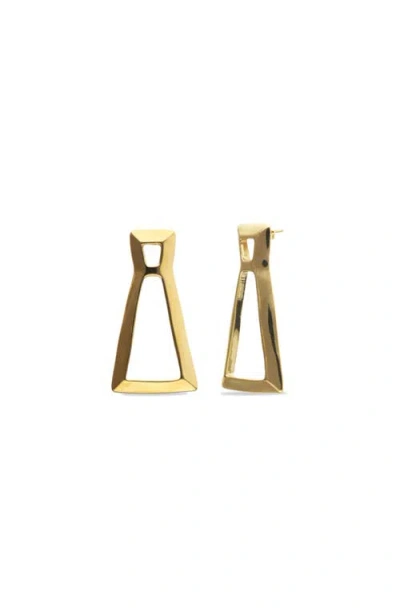 Unode50 Gold-tone Sculptural Drop Earrings