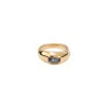 Unode50 Gray Aura Faceted Ring In Gold