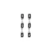 Unode50 Gray Cascade Drop Earrings In Multi