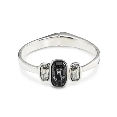 Unode50 Sterling Silver Plated Metal Alloy Hidden Spring Bracelet In Metallic