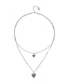 Unode50 Green Triangle Pendant Necklace In Silver