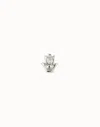Unode50 Hamsa Single Stud Earring In Silver