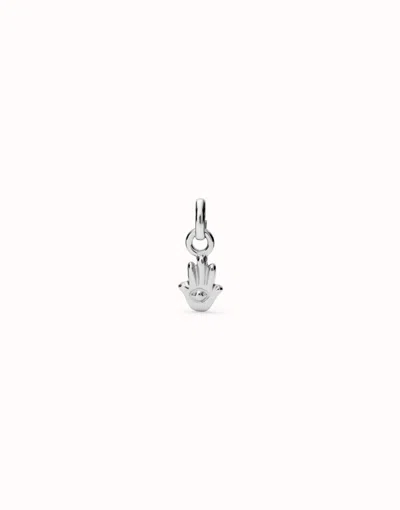 Unode50 Hamsa-shaped Charm In Silver