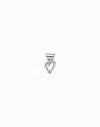 Unode50 Heart Shape Charm In Silver
