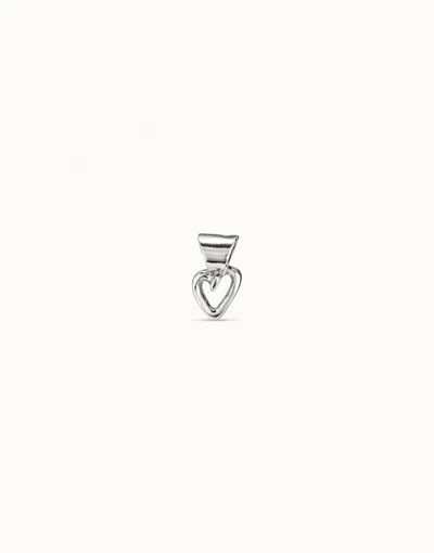 Unode50 Heart Shape Charm In Silver
