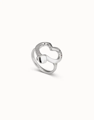 Unode50 Heart Shape Ring In White