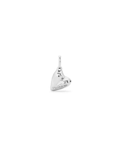 Unode50 Heart Shaped Charm In Silver