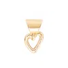 Unode50 Heart-shaped Metal Alloy Charms In Gold