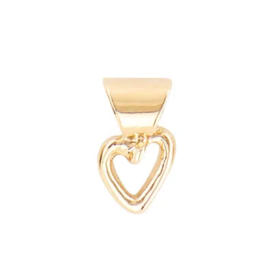 Unode50 Heart-shaped Metal Alloy Charms In Gold