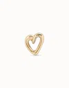 Unode50 Heart Single Stud Earring In Black