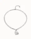 UNODE50 HEARTBEAT NECKLACE IN SILVER
