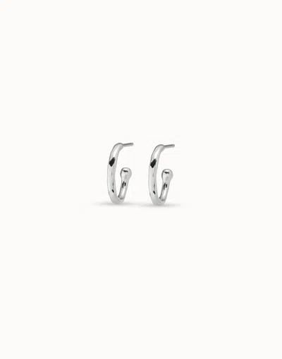 Unode50 Hoop Charm Earrings In Gold