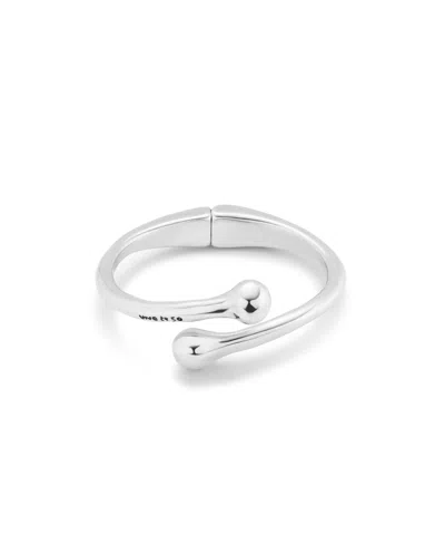 Unode50 Internal Spring Metal Alloy Rigid Bracelet In Silver